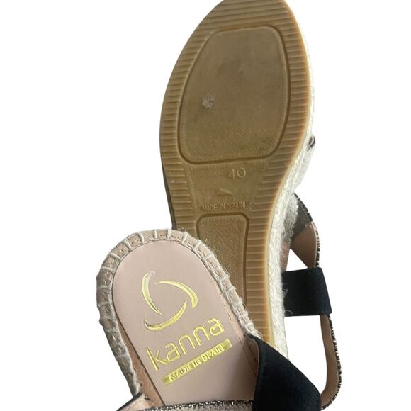 Kanna‎ Women's Size EUR 40 US 9 Made in spain Espadrille Strappy Slip On Sandals - Picture 8 of 8
